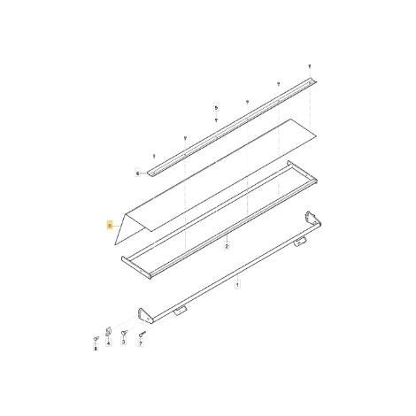 GOMMA FRONTALE SPAZZATRICE ORIGINALE STIGA - 118890155/0