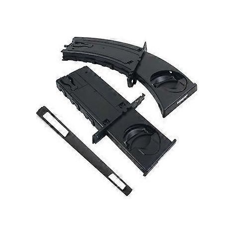 Ensemble de porte-gobelets gauche et droit avec panneau de garniture noir pour E90 E91 E92 E93 2005-2012 51459173469 514 (1/5)