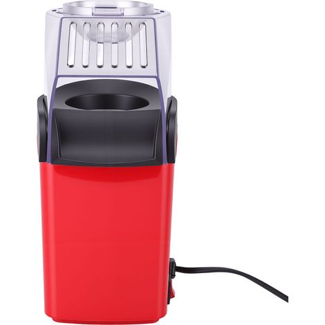 Machine à pop-corn à air chaud entièrement automatique et compacte, avec huile chaude, pour la maison (prise européenne). (1/5)