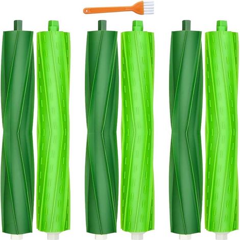Brosse de Remplacement pour iRobot Roomba i7 i7+ i3 i3+ i4 i4+ i6 i6+ i8 i8+ E5 E6 E7, 6 Brosses en Caoutchouc (1/4)