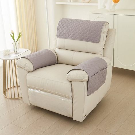 Housse d'accoudoir 3 pièces pour canapé, housse d'accoudoir pour méridienne, housse d'appui-tête, housse antidérapante pour fauteuil, housse de meuble pour canapé (méridienne 1 place) (1/5)