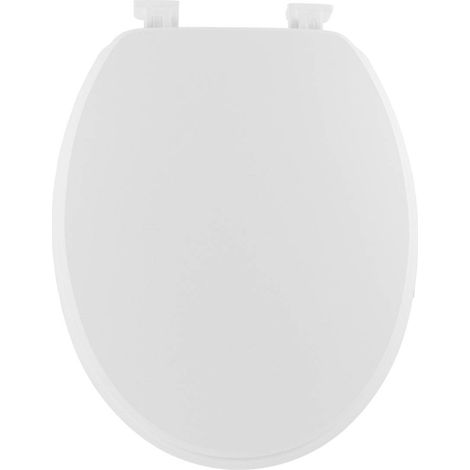Wc-deckel mdf 18 zoll kunststoffbefestigungen - weiss - Tendance