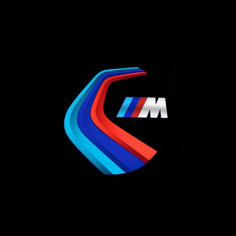 2 éclairages de porte pour BMW Série 3, Série 5, Série 7, X3/X5/X6/X7, éclairages de porte à projection, style BMW 8 (1/5)