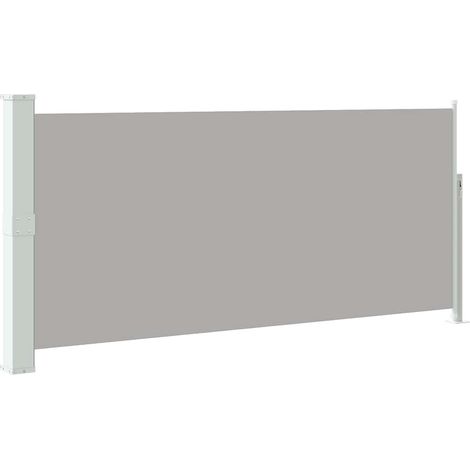 Retractable Side Awning 140 x 300 cm Grey vidaXL