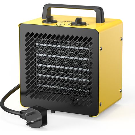 2800W Portable Electric Ceramic Fan Heater with Adjustable Thermostat for Garage, Workshop & Home [Energy Class A] (1/5)