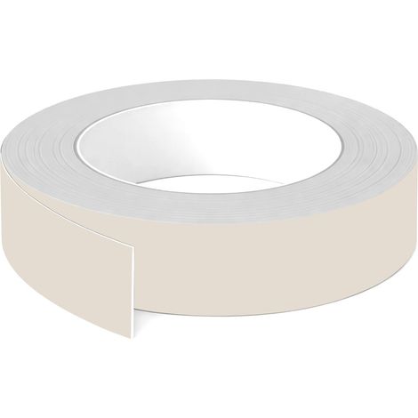 1x Bande de chant ABS sans colle 43 mm x 5 m épaisseur 0,8 mm facile à appliquer bricolage étagère meuble panneau plan de travail bois stratifié, Gris angora mat (1/3)
