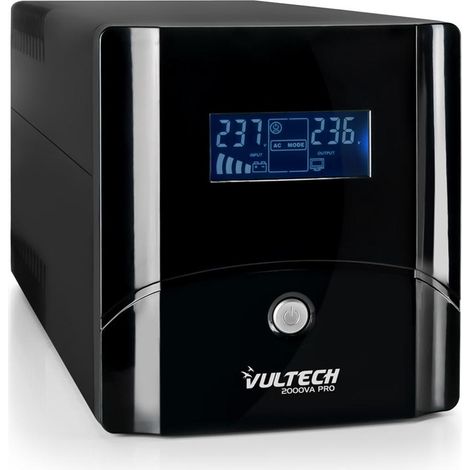 Vultech UPS2000VA-PRO Unterbrechungsfreie Stromversorgung (USV) Line-Interaktiv 2 kVA 1025 W 4 AC-Ausgänge