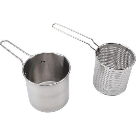 Friteuse en acier inoxydable 304 avec panier, crevettes (1/5)
