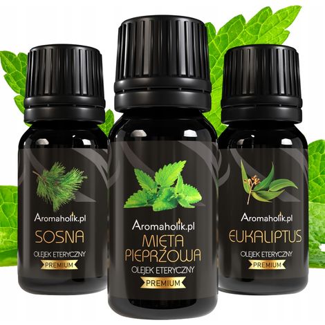 Aceites esenciales para inhalación para el sistema respiratorio, secreción nasal y tos.