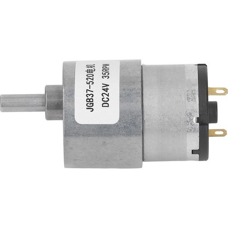 Selbsthemmender Getriebemotor, hohes Drehmoment, Messingwicklung, 24 V DC, Drehzahlreduzierung 35 U/min, Schneckengetriebe, industrielle Anwendung (1/5)