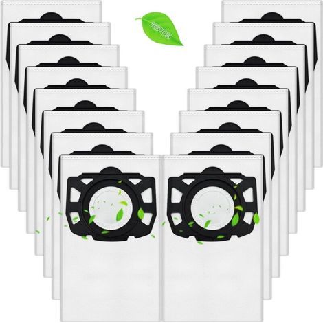 Sac Aspirateur Kärcher, Compatibles avec WD4, WD5, WD6, WD5P, WD6P, MV 4, MV 5, MV 6 Filtration Haute Efficacité, Étanchéité Anti-Poussière, Compatible avec Kärcher 2.863-006.0 (16) (1/5)