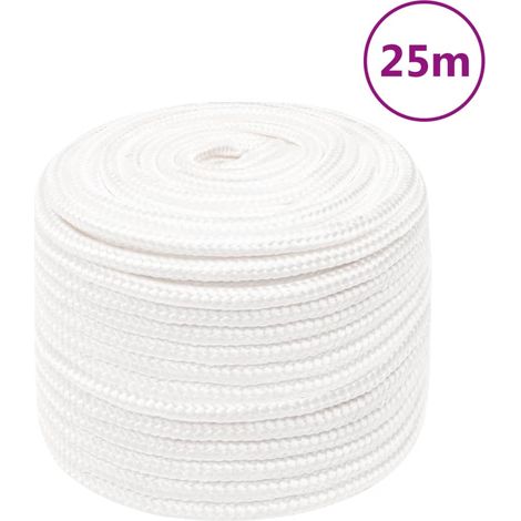 Corde de bateau en polypropylène blanc, 12 mm x 25 m pour voile et amarrage - PANGIVO (1/5)