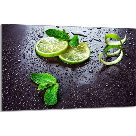 Glasschutzplatte für den Herd 80x52 Lime (1/5)