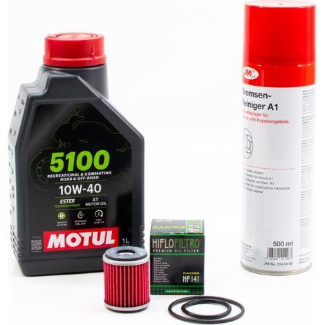 Kit Entretien Vidange pour YAMAHA WR 125 R de 2009 à 2014 - MOTUL 5100 10W40 1L