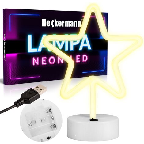 Heckermann LED-Neon-Stehstern