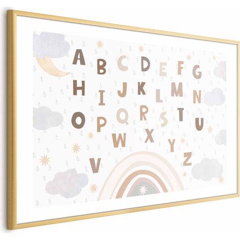 Poster - Lettere dai colori tenui (1/4)