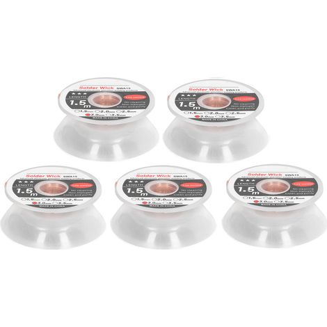 5Pcs Solder Wicks Advanced Electronic Accuracy Welding Tool No Cleaning Low Residue 1.5 Meter 3.0mm