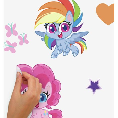 Stickers repositionnables My Little Pony Let's get magical - 43,8cm x 92,7cm (1/4)