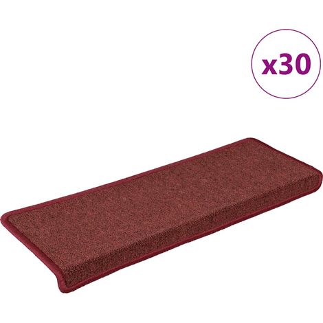 Stufenmatten 30 Stk. 65x21x4 cm Bordeaux Rechteckiger Rand