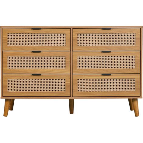 PLACARD Design Retro Fonctionnel Pratique Particle Board Walnut 120.00 x 40.00 x 76.50 cm (1/5)