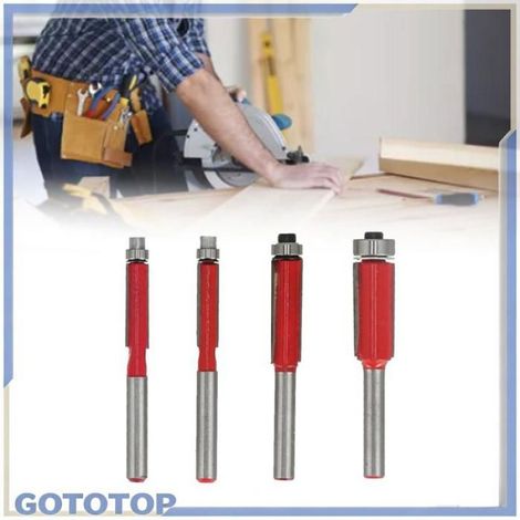 Couteau De Tête - Acier Rapide - Pour Fraiseuse À Bois - Compatible Composite Contreplaqué Bois Dur - 4 Pièces (1/5)
