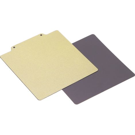 Plateau d'impression 3D double 220 x 220 mm, plaque en acier à ressort PET texturé avec imitation fibre de carbone et aimantation douce pour Anet A8 et A6 (1/5)