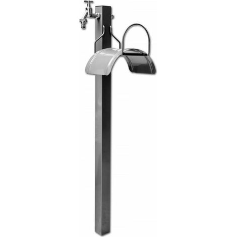 Robinet de jardin sur pied avec support tuyau Bradas AG8300 (1/3)