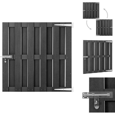 Gartentore - Living Gartentor WPC 100 x 100 cm Grau (1/5)