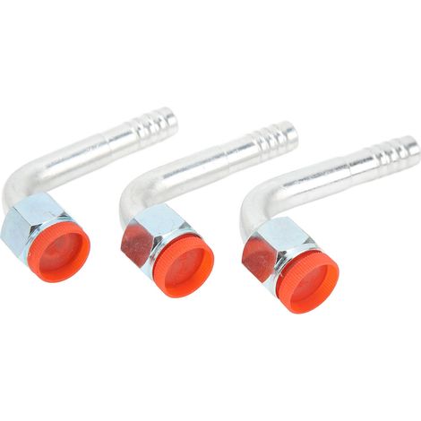 20 Raccords coudés 90° avec écrou et joint torique femelle 5/8in pour raccord de tuyau de climatisation adaptateur joint (1/5)