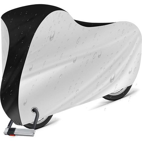 Housse de Vélo, Housse de Protection pour Vélo Imperméable Housse pour Vélo étanche Anti poussière Protection UV Housse de Pluie de Vélo pour VTT et Vélo de Route (sans verrouillage) 170X60X85cm (1/5)