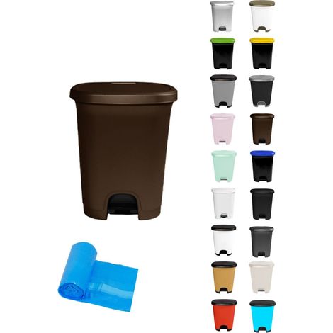 Cubo basura plástico moderno Apertura con pedal Cubo reciclar