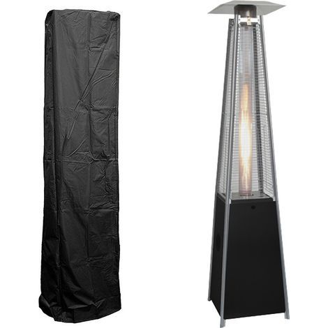Terrassenheizstrahler-Abdeckung (221 x 53 x 61 cm), wasserdichte Abdeckung aus Oxford 210D-Gewebe, reißfest, schneesicher, winddicht (1/5)