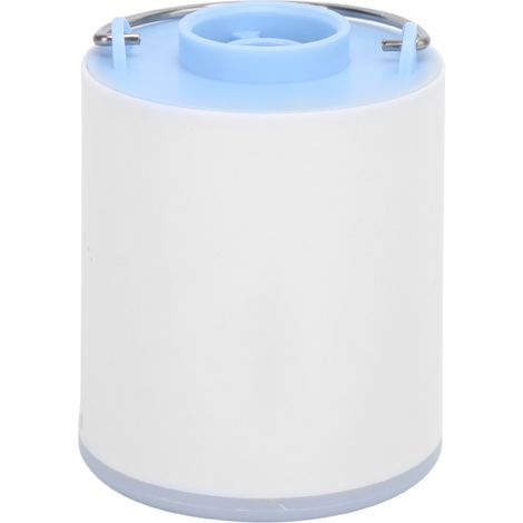 Pompe à air extérieure pour animaux de compagnie, mini-pompe portable avec éclairage double usage, lampe de camping, pompe électrique pour coussin d'air extérieur (bleue) (1/5)