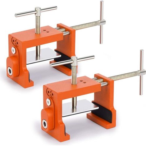 Abrazaderas de montaje para muebles con tornillos laterales y placa de posicionamiento para montaje en armarios - Crezuo