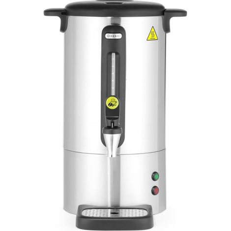 Percolateur à café 7L, cafetière à percolation avec paroi simple et robinet anti-gouttes, filtre intégré, 230V, 50/60Hz, 1050W, 307x330x(H) 450mm, Inox, PP (1/5)