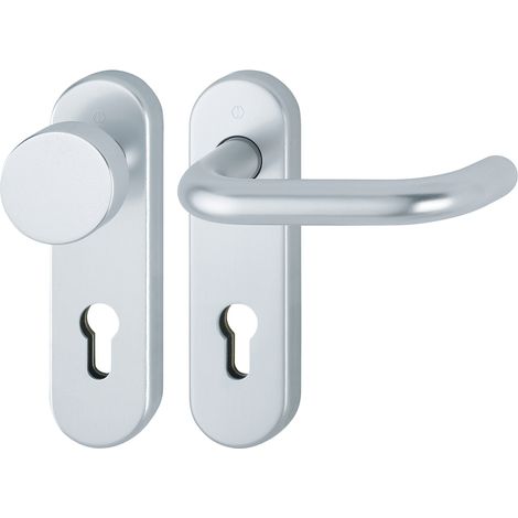 HOPPE® Wechselgarnitur mit Kurzschild Paris 58/353KH/138, Aluminium, 10725232 (1/2)