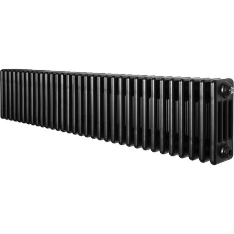 Traditional 4 Column Radiator - 300 x 1505mm - Black