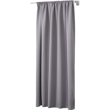 WOLTU 1 pièce Rideau occultant, pour Maison intérieure pour fenêtre et Porte Isolant Thermique, 135x245cm, Gris Foncé VH5880dg