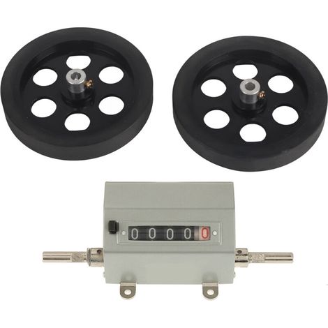 1pc roue roulante 5 chiffres 0-9999.9 compteur de longueur vitesse maximale 350 tr/min gris réinitialiser (1/4)