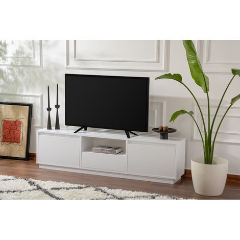 TV-Möbel Vanguard Naturweiß Melamin 160x42x29,5 cm (1/5)