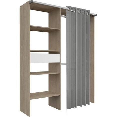 Ekipa Kleiderschrank-Set ARTIC Eichenoptik 144x48x182 cm