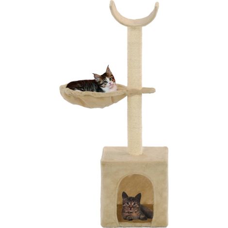 Maison Exclusive - Albero per Gatti con Tiragraffi in Sisal 105 cm Beige