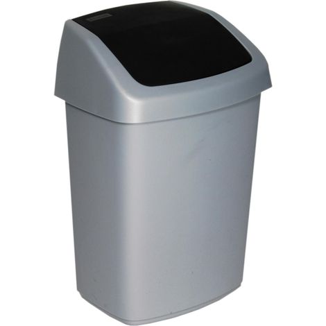 Mülleimer Curver Swing Top 15 Liter dunkelgrau