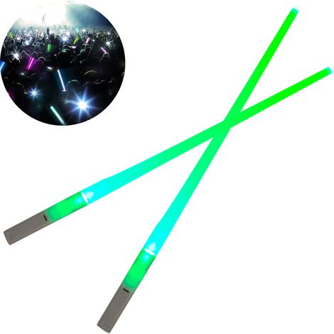 Baguettes Lumineuses LED - 26 cm - ABS - Pour Repas Festifs et Événements - 1 Paire (1/5)