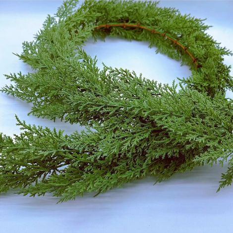 Guirlande En Cèdre Artificiel - 180 cm - Pour Intérieur Et Extérieur - Décoration De Noël Et Événements Festifs - 1 Pièce (1/5)