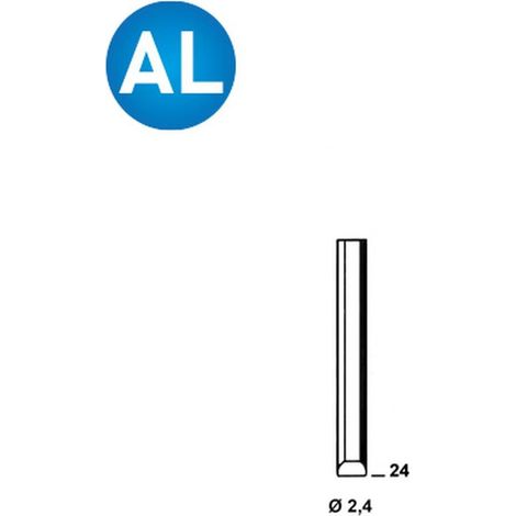 5 000 Pointes Chevilles Aluminium en Bande - 2.4x24 mm - D-Work