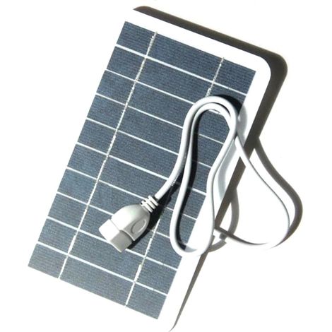 2W 5V Kleines Solarpanel mit USB DIY Monokristalline Siliziumzelle Wasserdicht Camping Tragbar Für Bank Handy (1/5)