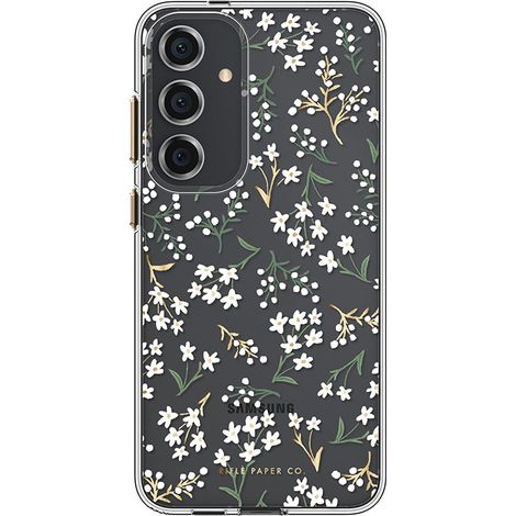 Papel de rifle transparente - Funda para Samsung Galaxy S24+ (Petite Fleurs) (1/5)