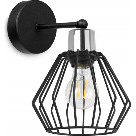 Wandleuchte, Wandleuchte, Metalllampenschirm, Kabel, LED (1/5)