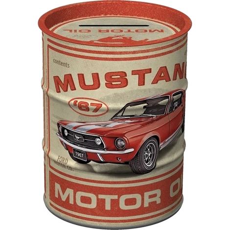 Tirelire en métal Ford Mustang 1967 11.5 cm